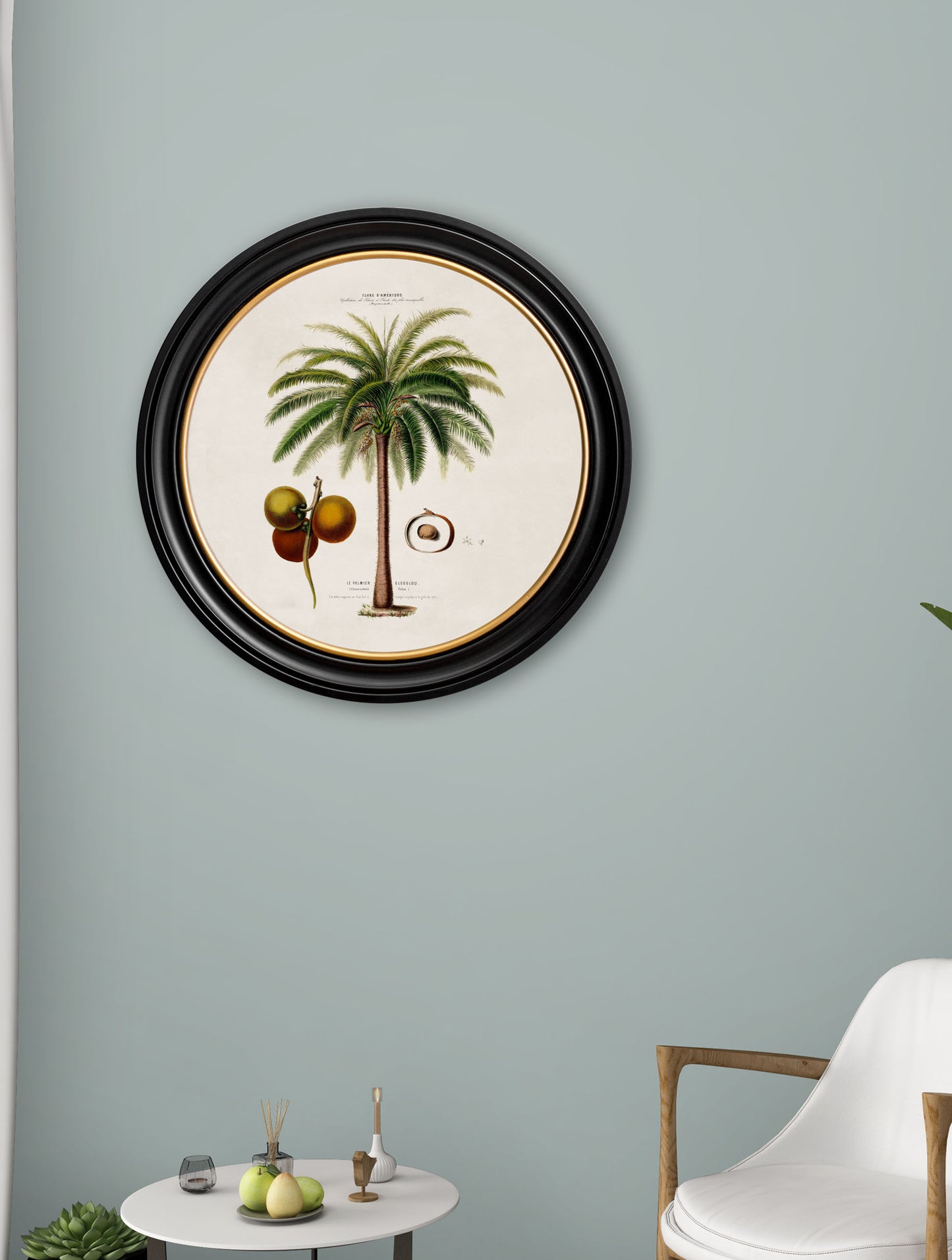 Round Framed Palm Prints